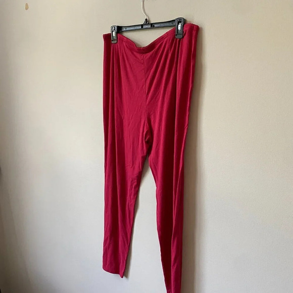 J.Jill Women's Large Wearever Collection Slim Ankle Soft Lounge Comfy Pants Red - Picture 14 of 16